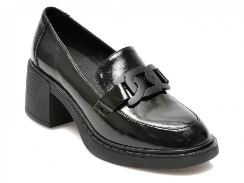 Pantofi FLAVIA PASSINI negri, V689, din piele naturala