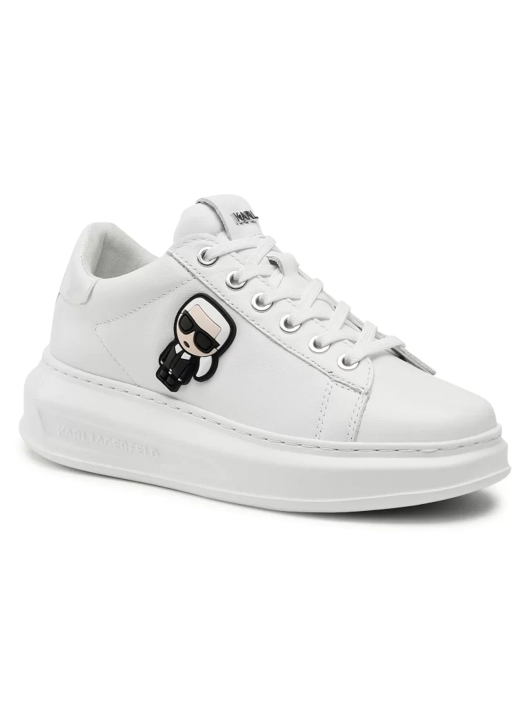 Pantofi casual albi Karl Lagerferld Sneakers  Alb
